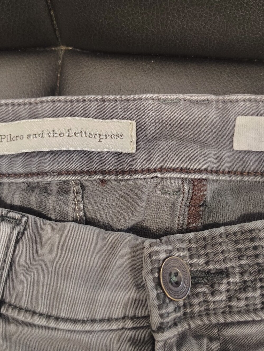 Pilcro and the Letterpress Gray Cotton Waistband Shorts Woman's 29 - Picture 7 of 9